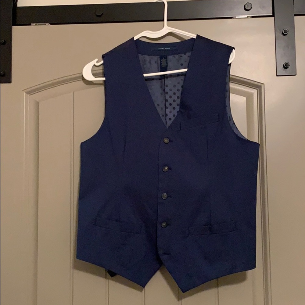 Perry Ellis navy blue vest